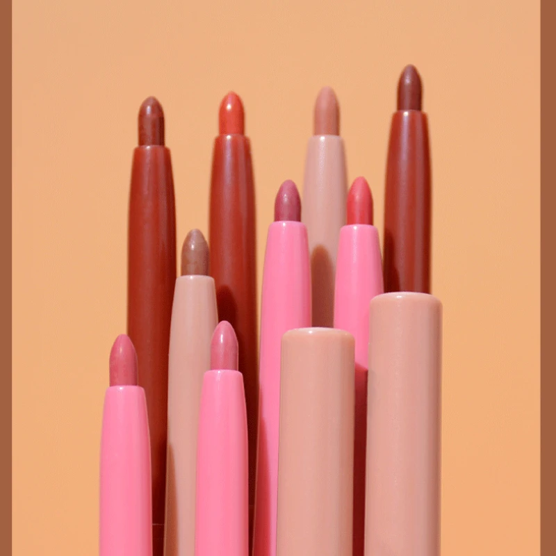 20 Colors Matte Lipstick Pen Nude Pink Matte Solid Lip Gloss Waterproof Long Lasting Lipstick Pencil Lip Liner Pen Lip Makeup 2