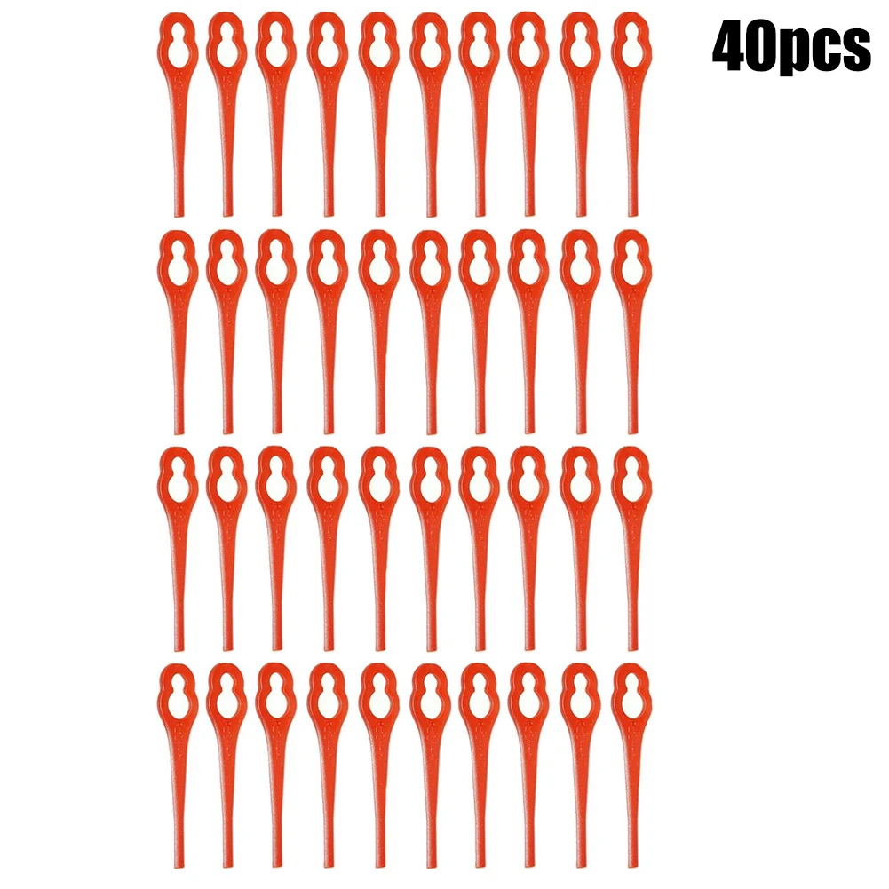 40Pcs Grass Strimmer Plastic Cutter Blades ALM BQ026 For Einhell Trimmers AT 18Li BG-CT 18Li GATE 18Li G GE-CT 18Li  RG-CT 18Li electric grass trimmer