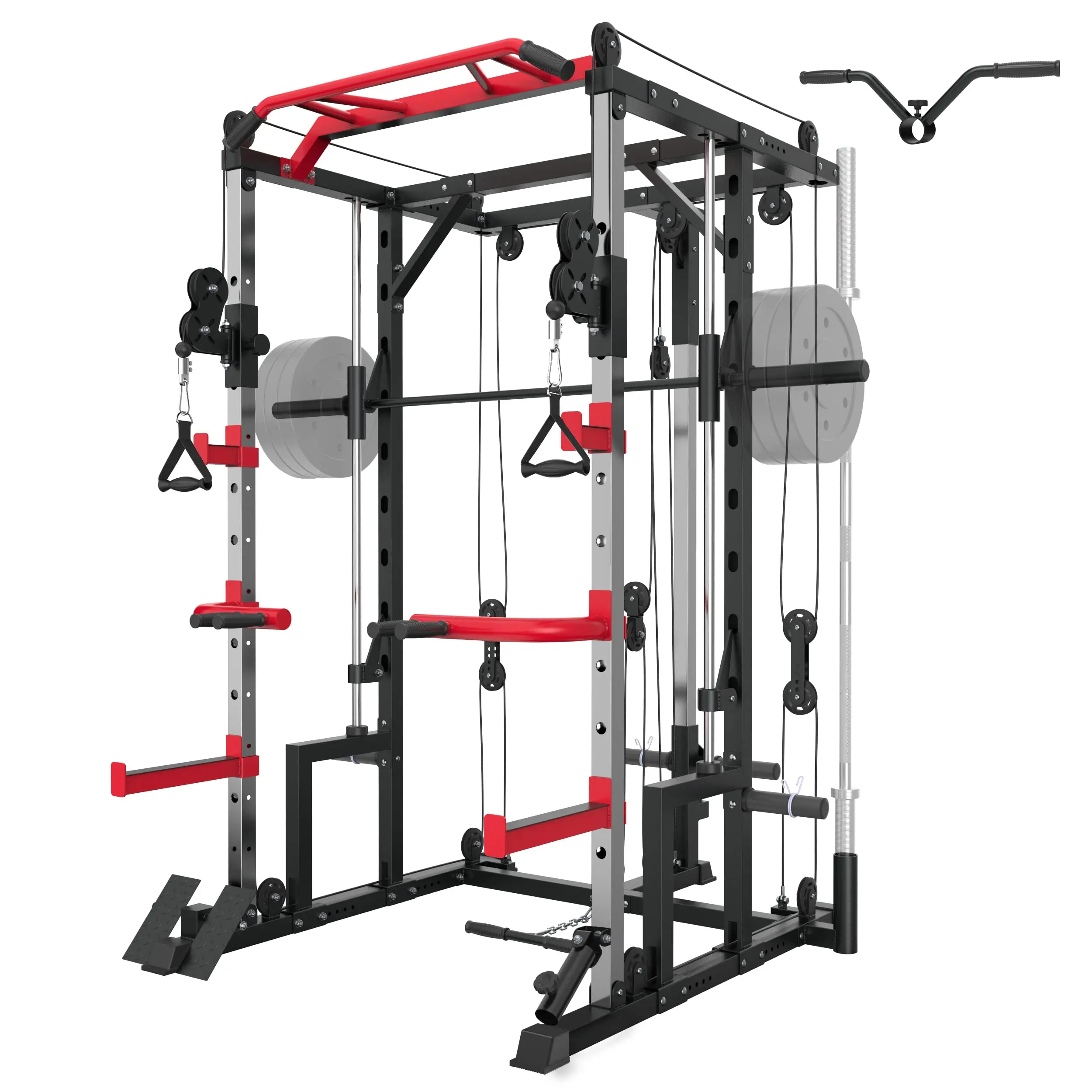 Smith Machine Power Cage Con Macchina Per Cavi Incrociati E Pulldown Lat Per Home Gym Smith Rack E Gabbia