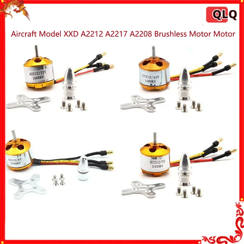 Moteur Brushless A2208 A2212 A2217 1400KV-2700KV pour RC Drone Avion