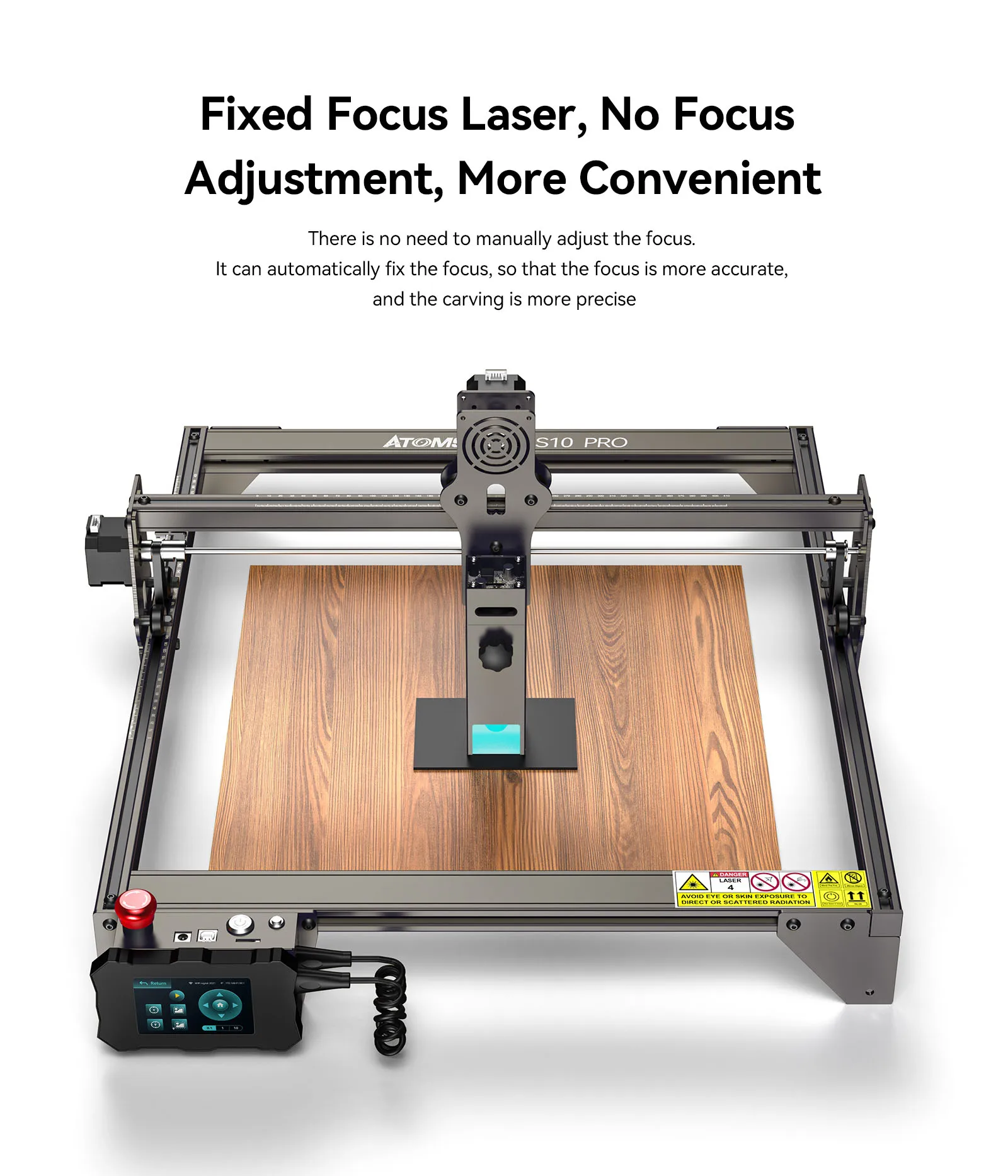 ATOMSTACK S10 Pro Laser Engraver 150W Effect CNC DIY Engraving 410x400mm Cutting for Metal Wood Acrylic Support Offline Control