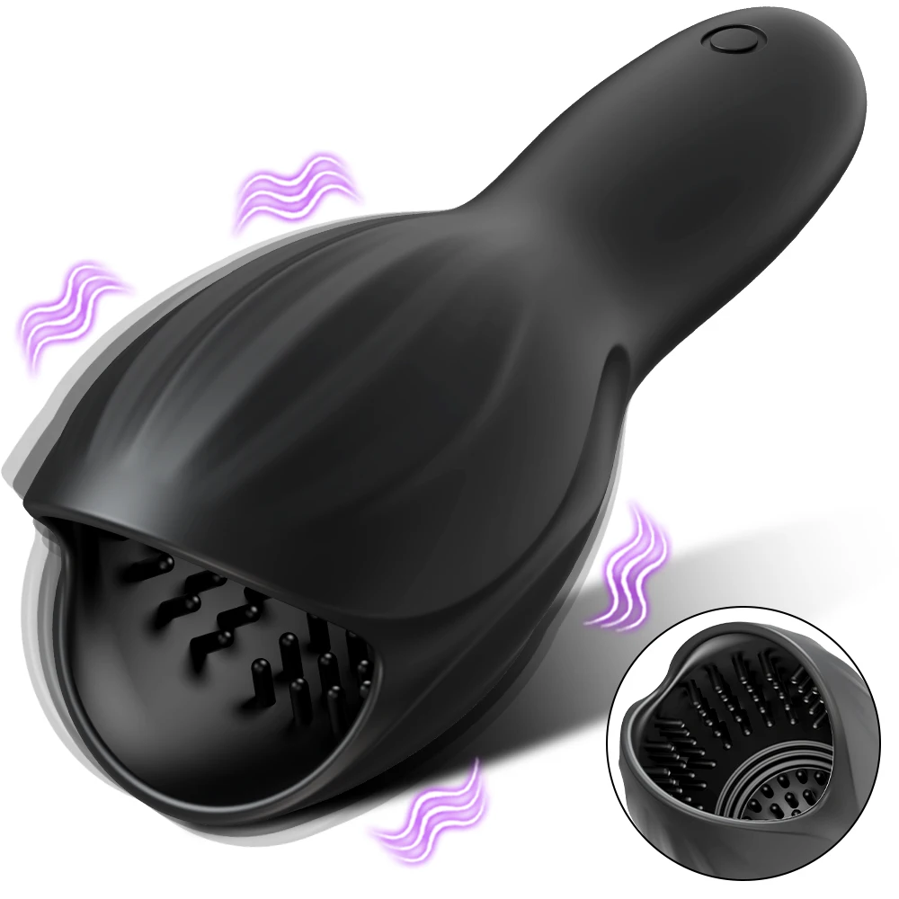 Männliches Sexspielzeug, Übungsgerät, Eichelvibrator für Männer, Stimulator, Massagegerät, Penisverzögerungstrainer, Masturbator, Ausrüstung für Erwachsene