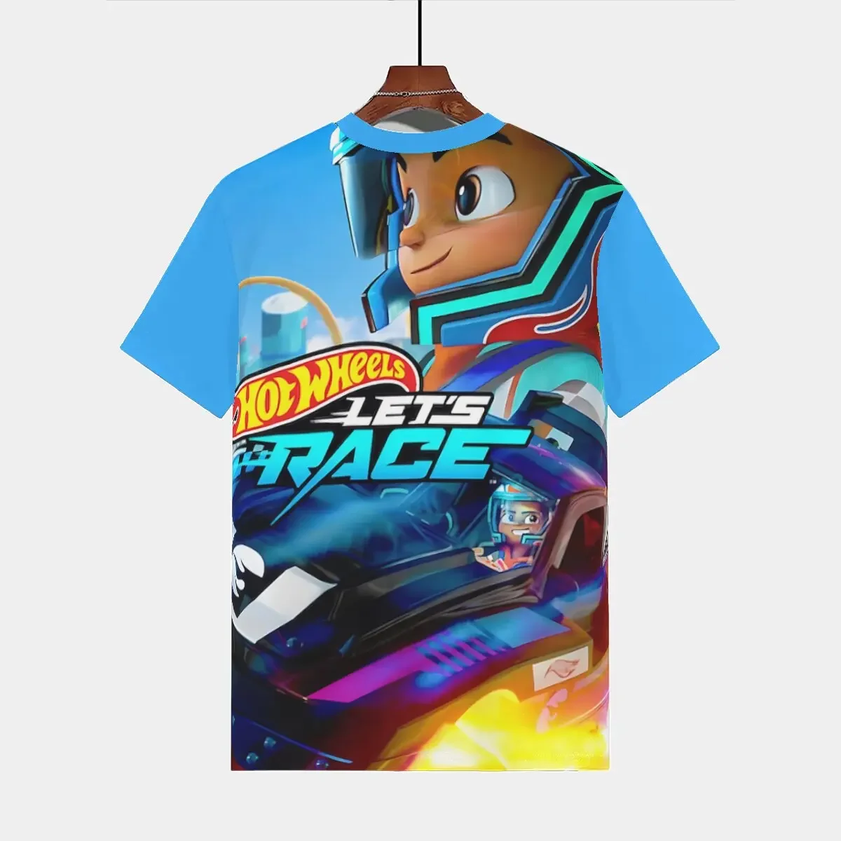 Hot Wheels Print Baby Clothing 5 to 14 Years Male Outdoor Clothes for Disneys Children Boy Girl Child T-Shirt Top Shirts 3