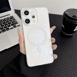 Ultra Clear Slim Matte Translucent Magnetic Case for OPPO Reno15 (HD Clear)