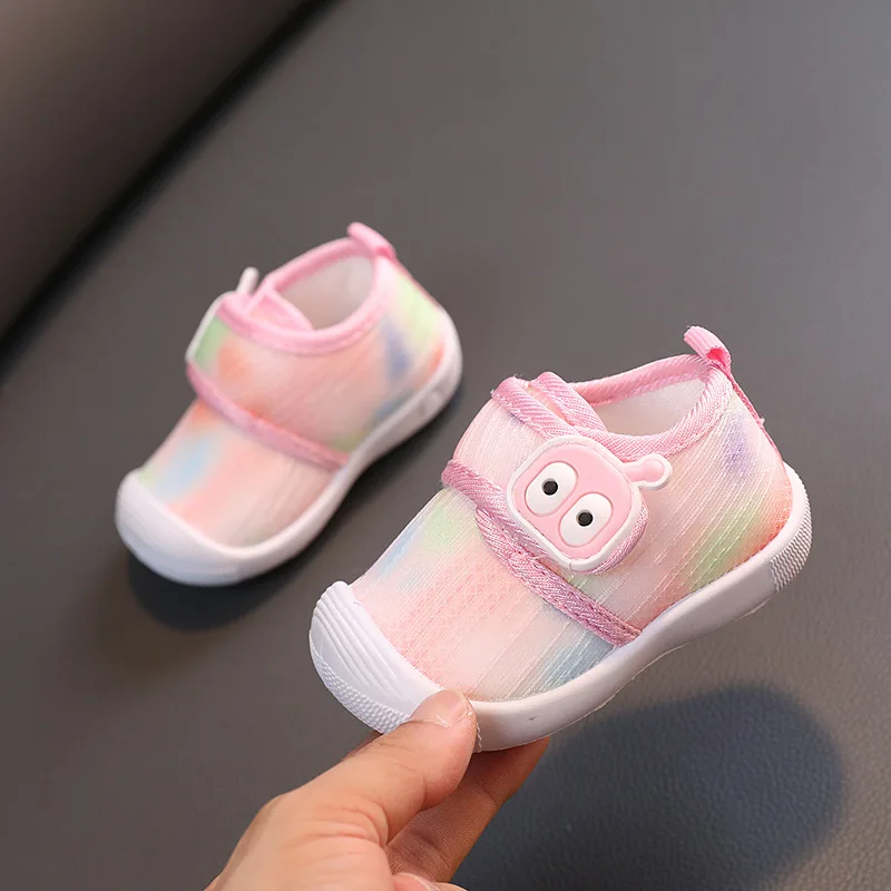 Spring Autumn Baby Shoes Newborn Baby Girls Boys Cute Causal Shoes Anti-slip Soft Sole Sneakers Prewalker Breathable Crib Shoes