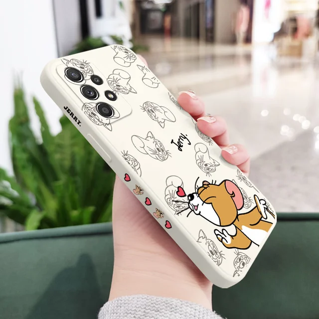 Classic Cartoon Case For Samsung A73 A53 A33 A23 A13 A03S A03 A52 A52S A51 A72 A71 A32 A31 A22 A21S A12 A02S A02 4G 5G Cover White 2