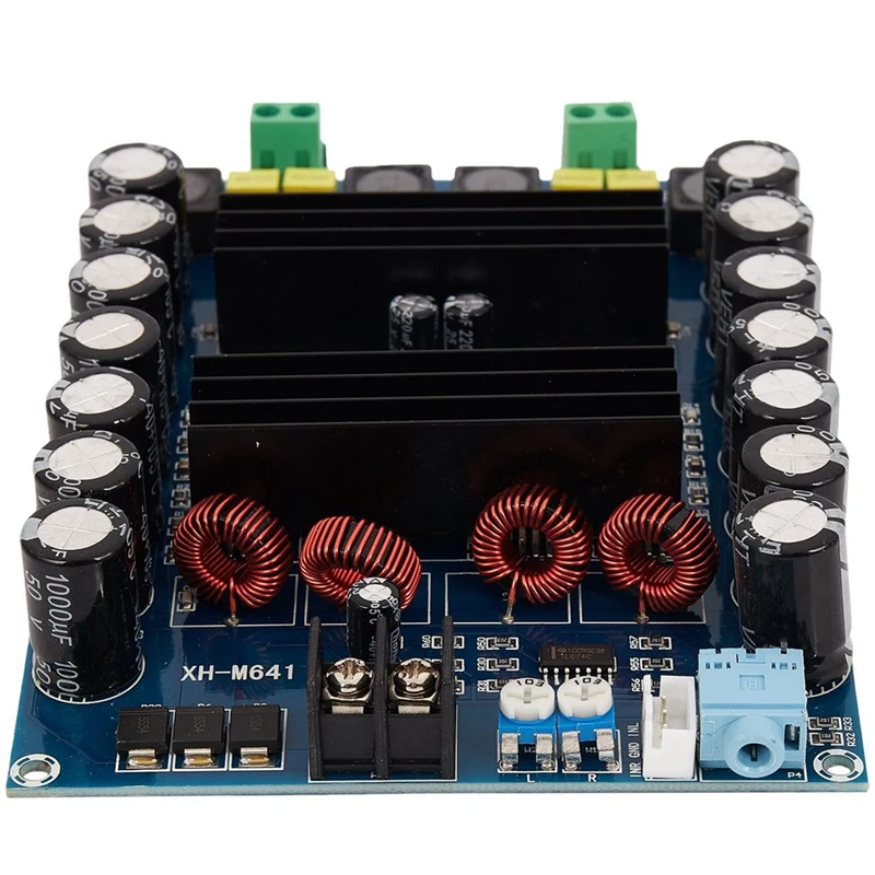 8X XH-M641 TPA3116D2 DC12V 24V 150W X 2 오디오 디지털 고전력 2 채널 자동차 앰프 부스트 보드 G2-010