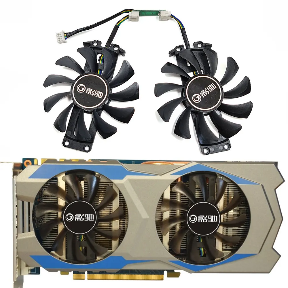 

NEW 75MM 4PIN GA81S2U GTX 760 660 GPU Fan，For GALAXY/KFA2 GeForce GTX 760 660 Graphics card cooling fan