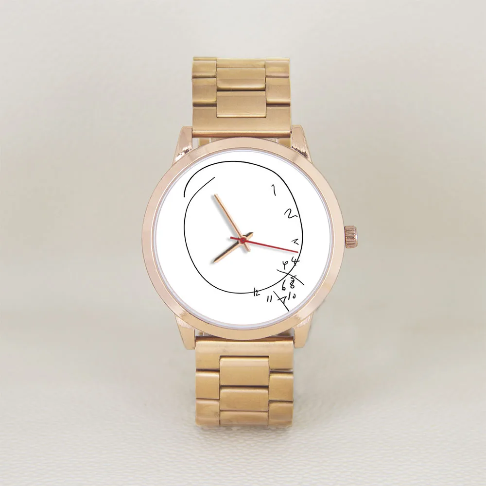Rosegold Artistic Spiral Dial Minimalist Wristwatch – Creative Gift