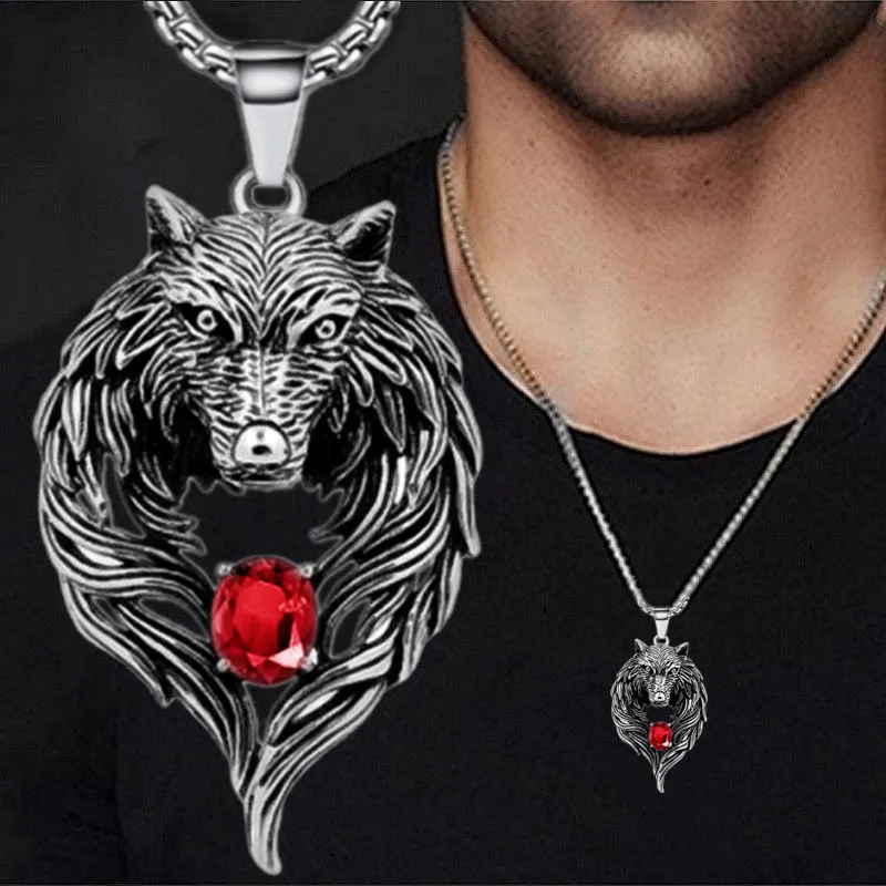 Eu sou casal lobo lobo colar de jóias inspiradas com significado -  AliExpress