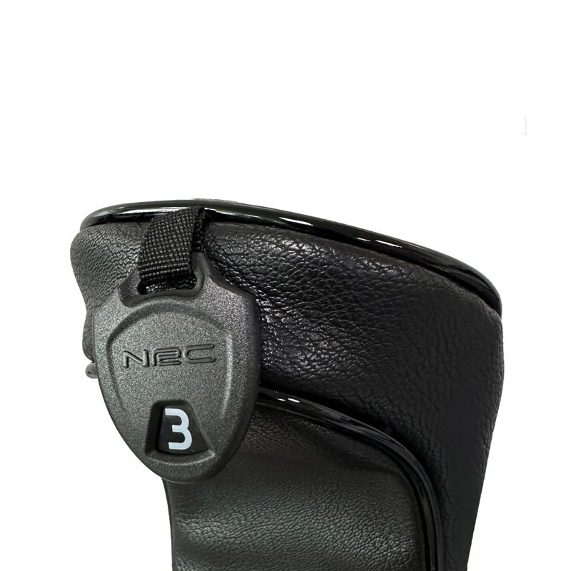 Premium Dual-Tone PU Leather Golf Wood Cover Set - Waterproof Club Protectors