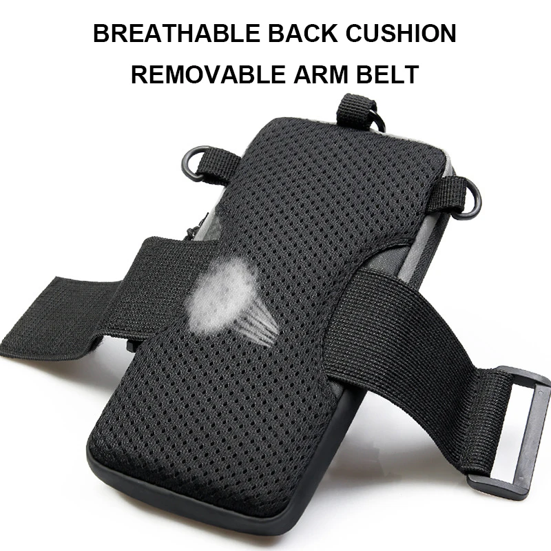Universal Running Sports Mobile Phone Arm Bag 6.8'' Armband Bag Waterproof Arm Wrist Phone Holder for Gym Yoga Cycling