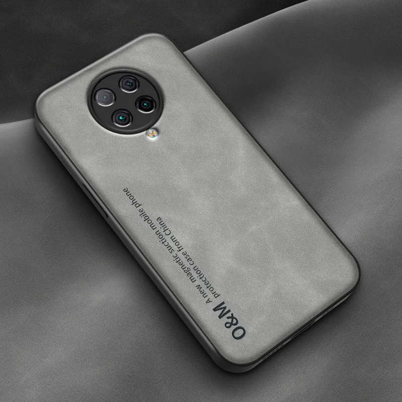 Luxury Magnetic Leather Phone Case with Silicone Protection - Elegant Back Cover