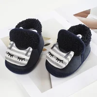 Kids Baby Shoes Boy Girl Booties Winter Warm Cartoon Animal Toddler Prewalkers Cotton Soft Anti-Slip Infant Newborn Crib Shoes 6