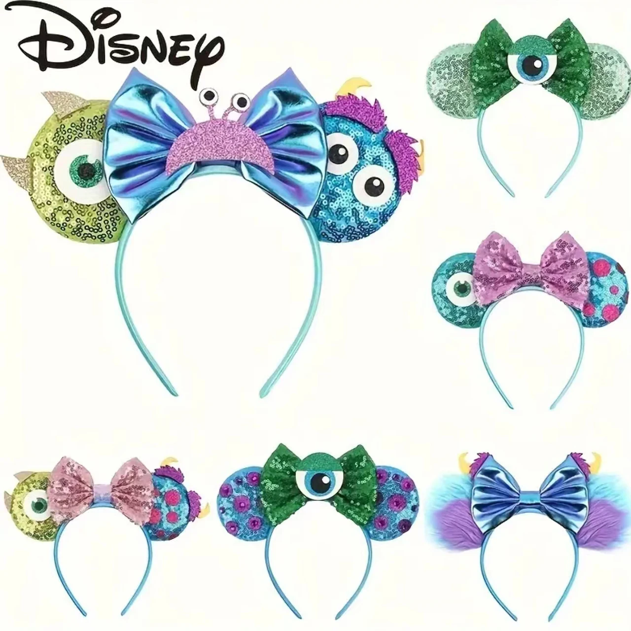 

Disney Monsters University Minnie Mouse Ears Headband, Cute & Sweet Cartoon Cosplay Hair Accessory For Party