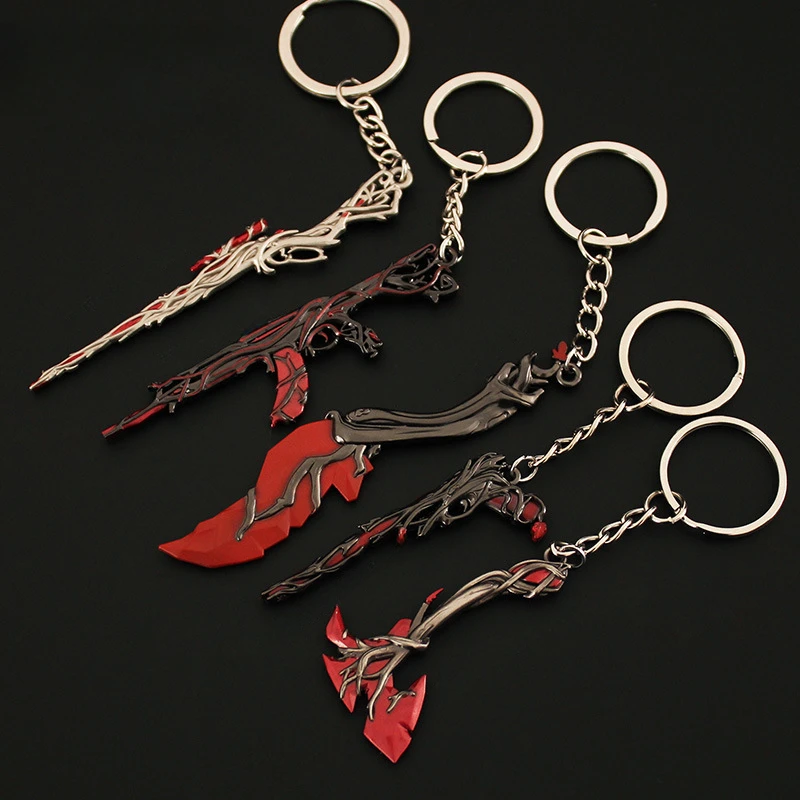 thumbnail image 1 of Juego de llaveros de la serie Valorant Gaias Vengeance, modelo de metal periférico de juego Vandal, accesorios colgantes, llaveros, regalos, juguetes para niños, 1 of 4