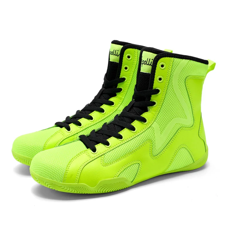 Different Colors Men Wrestling Boots Large Size Boxing Shoes for Mens Luxury Brand Fighting Shoes Man Gym Training Shoe