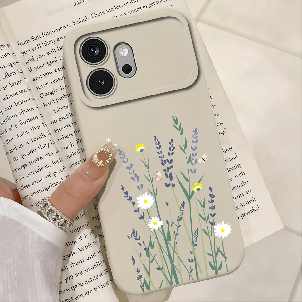 Multicolor Hearts Print Liquid Silicone Soft Shockproof Protective Phone Case
