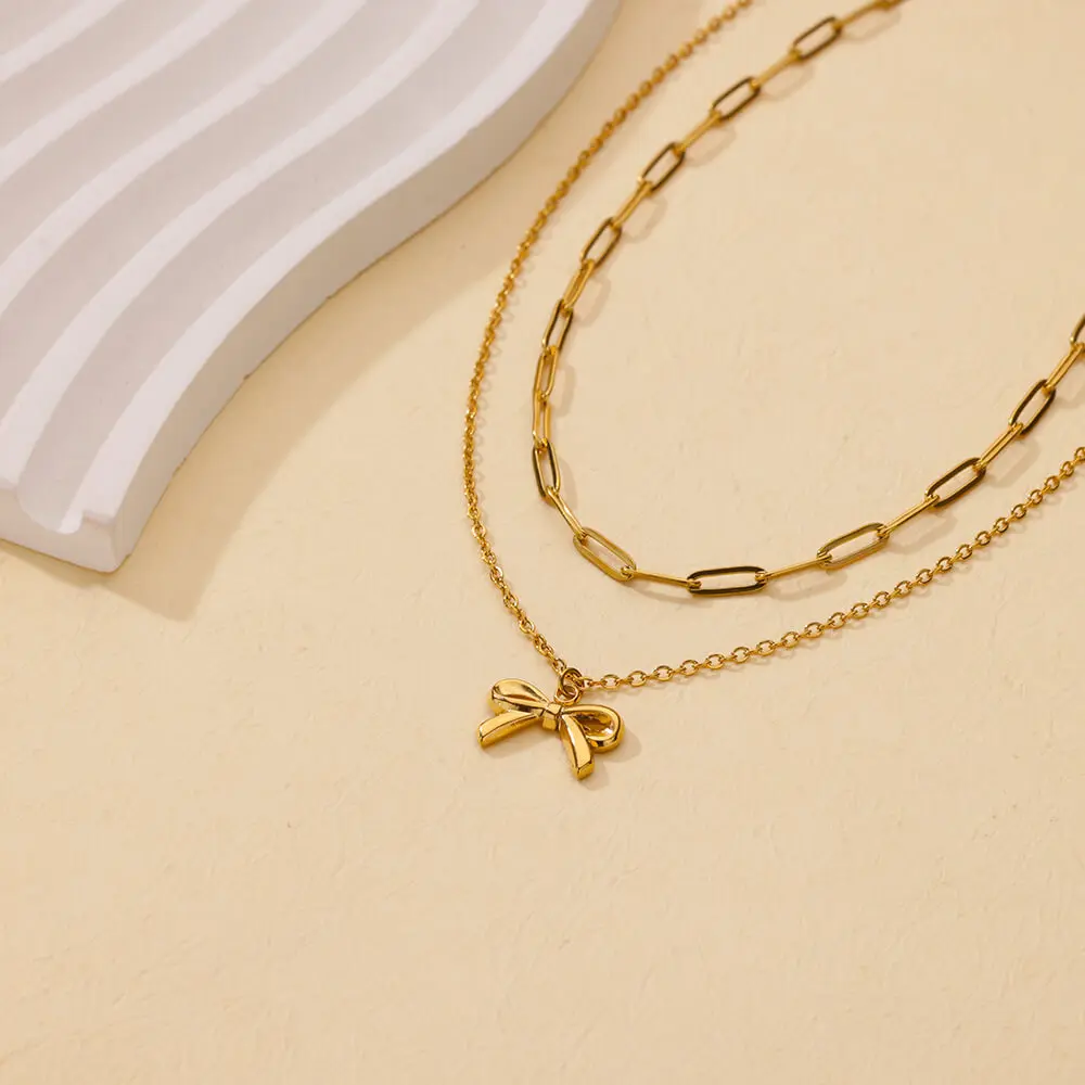 Minimalist Stainless Steel Pendant Chain Necklaces for Women