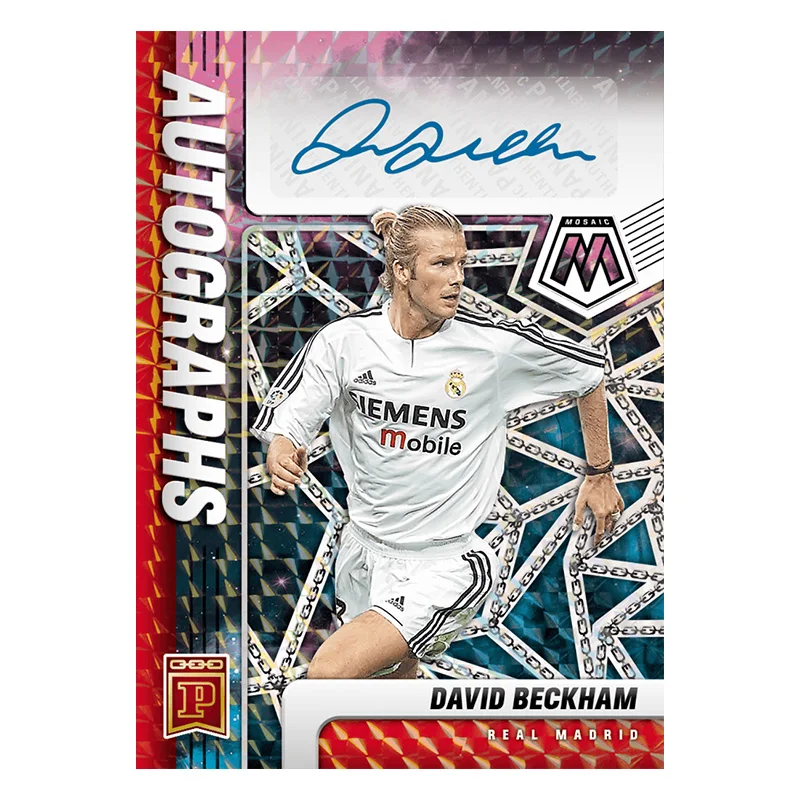 Panini Prizm Mosaic David Beckham Real Madrid Cf England Football