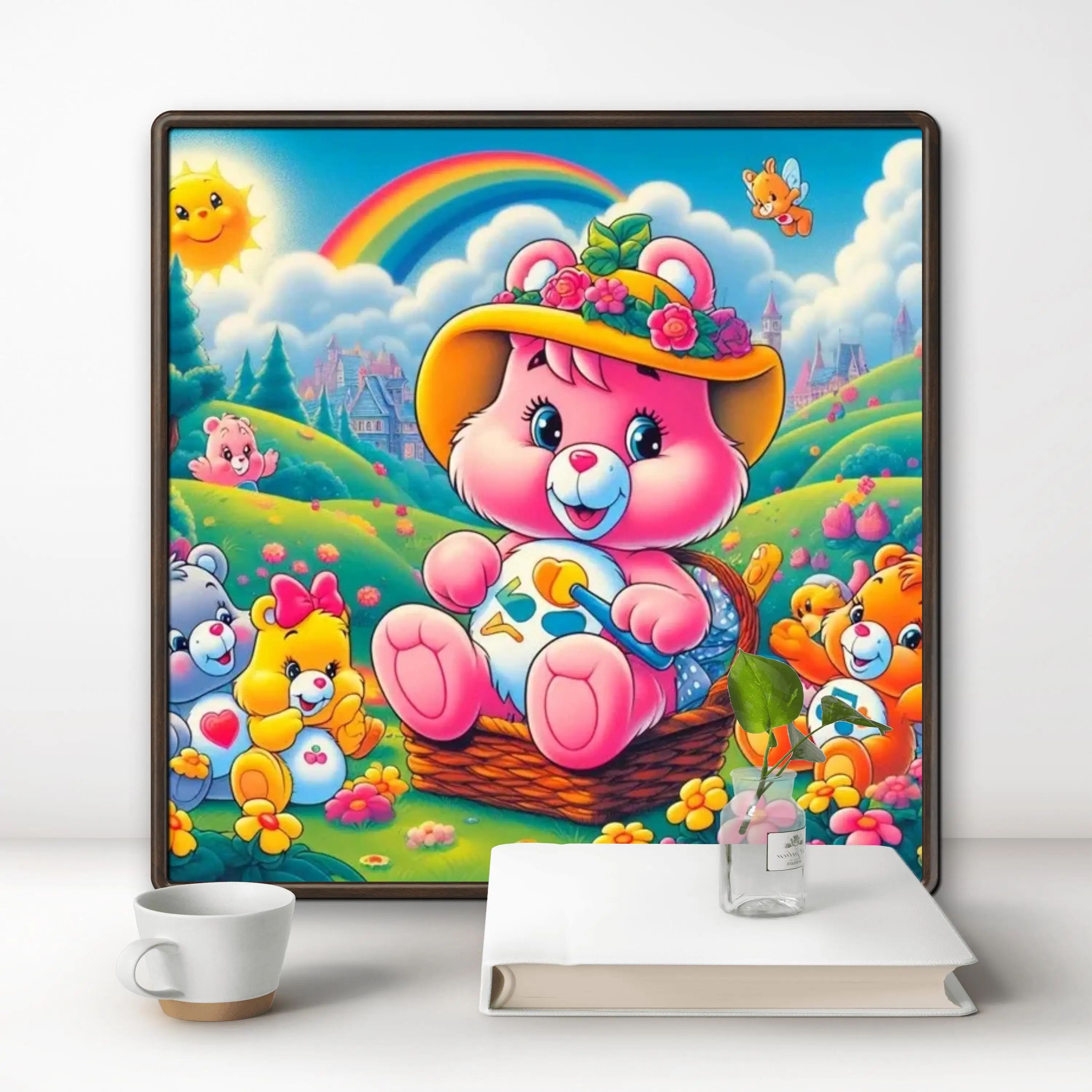 Description Picture 2 of item2024 New Cartoon Bear Round Diamond Painting Kits Cute Animal Kawaii Teddy Bear DIY Drills Mosaic Embroidery Cross-stitch Gift