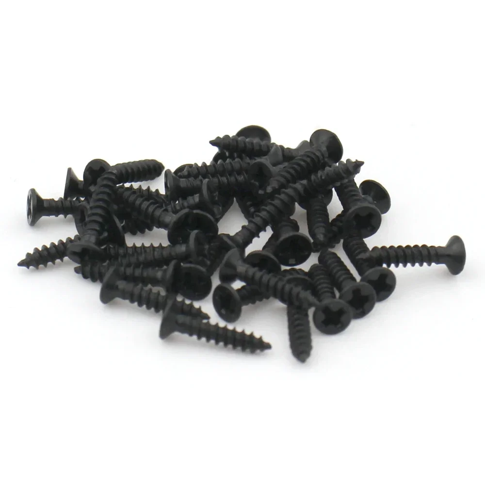 Self Tapping Screw M1 M1.2 M1.4 M1.5 M2 M2.6 M3 M3.5 M4 M5 Cross Black Carbon Steel Phillips Countersunk Flat Head 100/50/20pcs