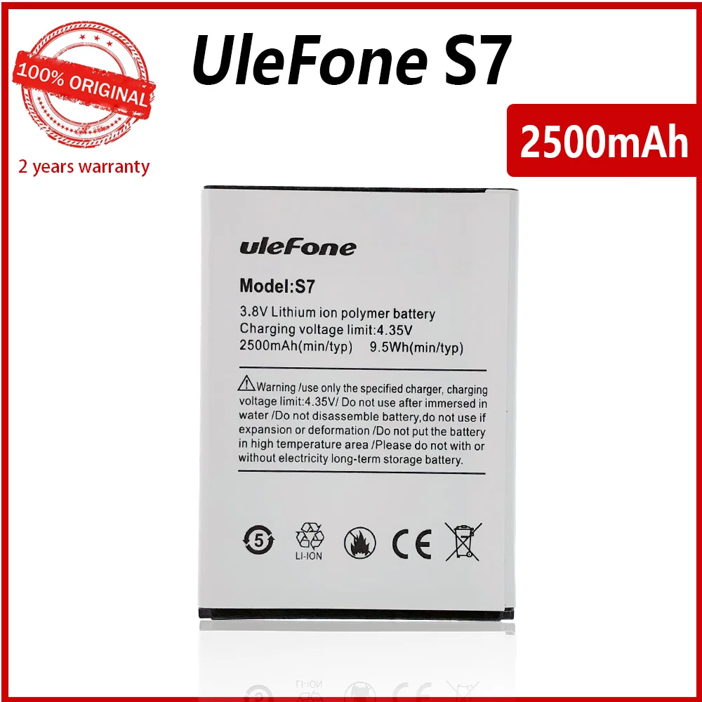 Новый 100% Оригинальный аккумулятор для телефона 2500 мАч для Ulefone S7,  резервный телефон высокого качества, батареи с номером отслеживания |  AliExpress