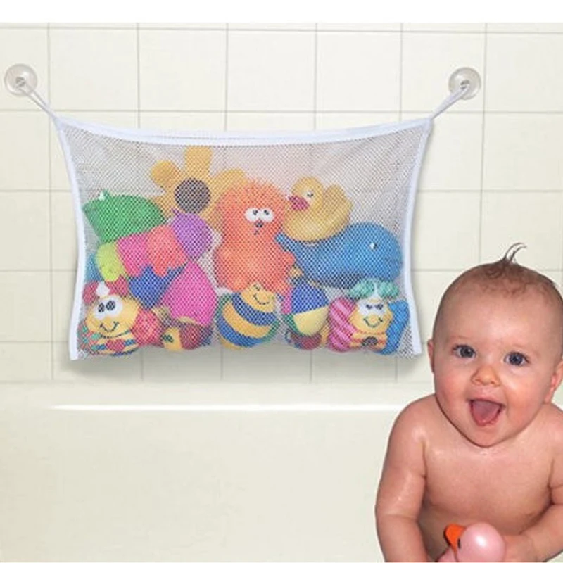 Borsa a rete per giochi da bagnetto con ventose per bambini_voghion.com