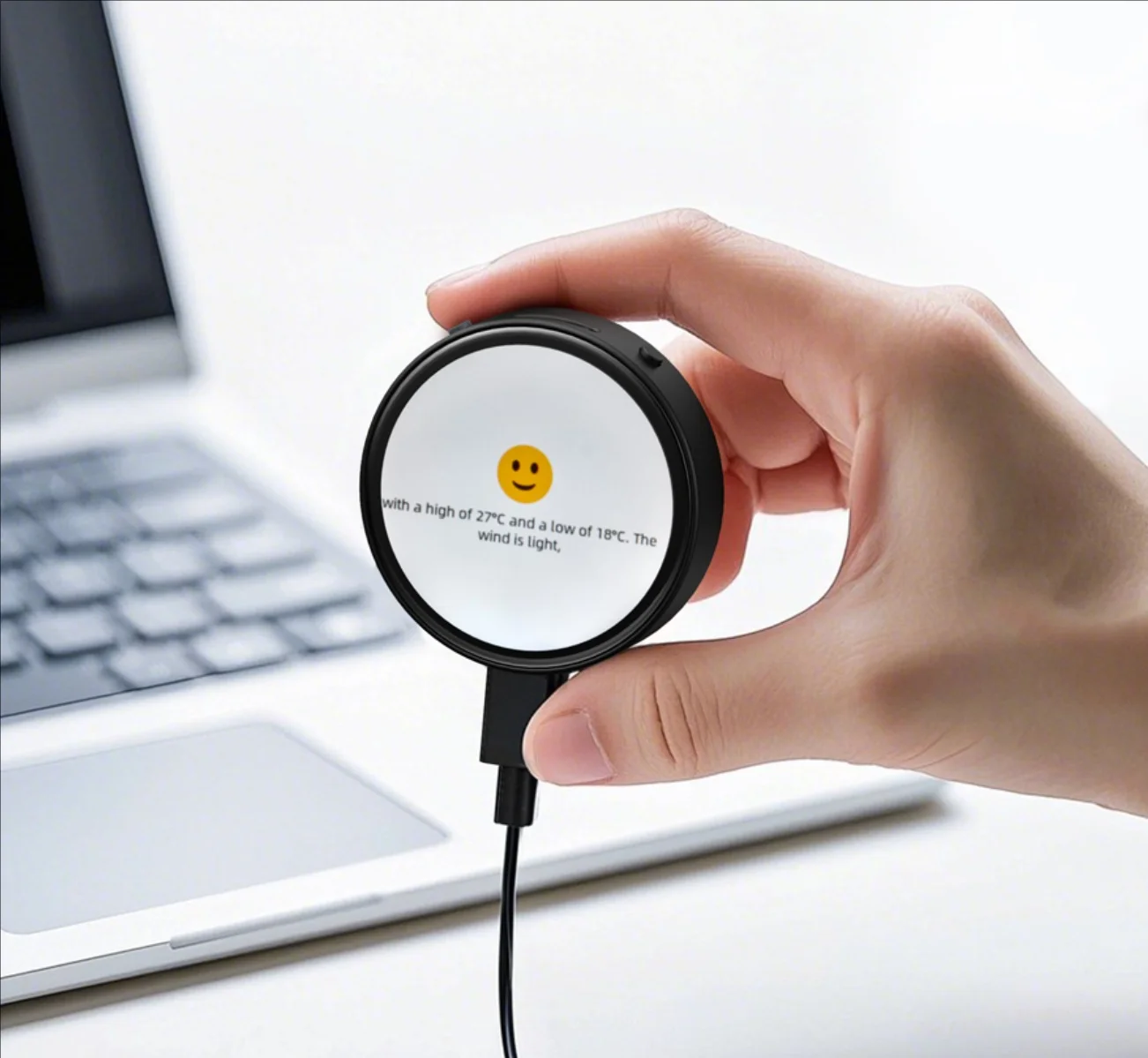 รูปสินค้า จอสัมผัสทรงกลม ESP32-S3 1.75นิ้ว 466x466 พิกเซล