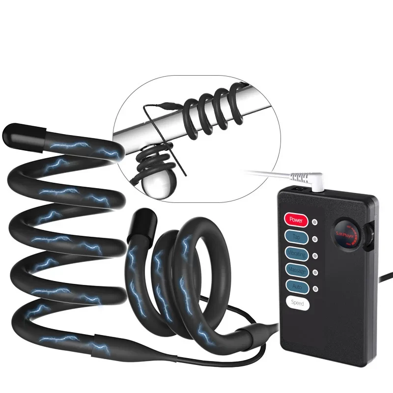 Medical Themed Toys Electro Shock Cock Ring Penis Ring Delay Ejaculation Pulse Massage Penis Sex Toys For Men