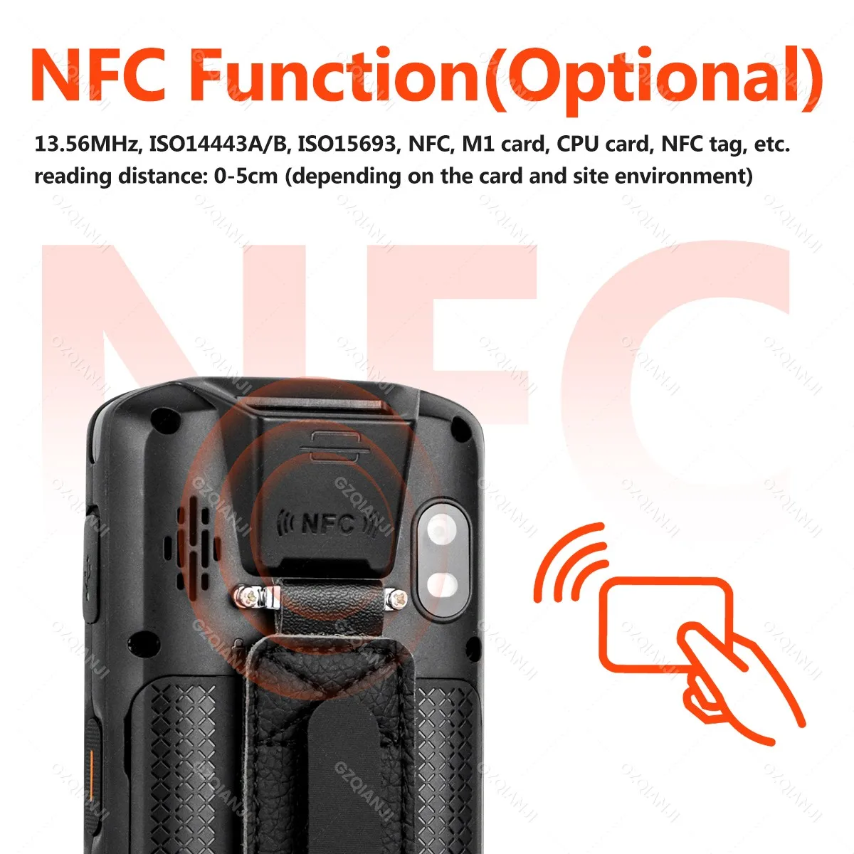 Gzqianji-バーコードスキャナーとリーダー、Android 13 Pda、qualcomm