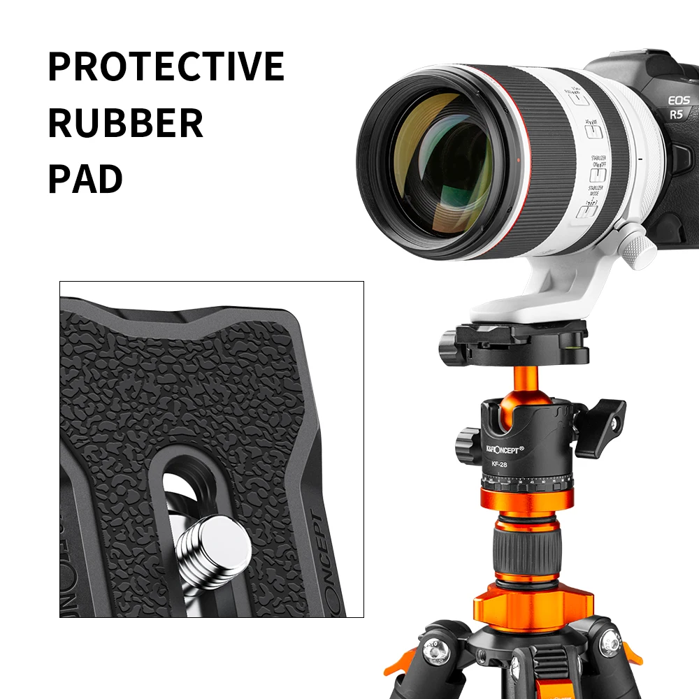 Camera Tripod Plate Camera Mount Plate Camera Base Plate K&F Concept Camera Tripod Quick Release Mounting Plate Aluminium KF-28 Series for Tripods Ball Heads Universal DSLR Camera Mount