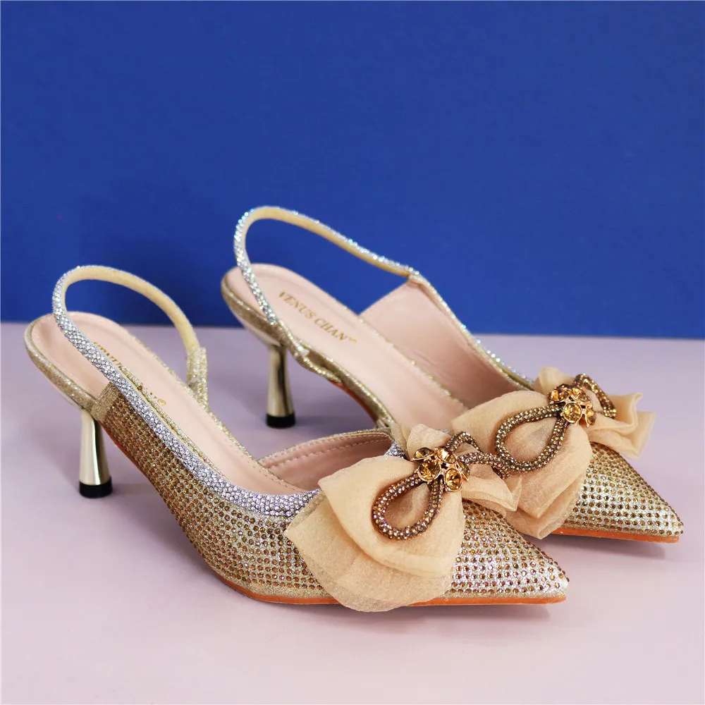 

Luxery Sandals Women Leopard Shoes Metal Buckle Decoration Wedding Shoes for Women Bride African Elegant Party Pumps