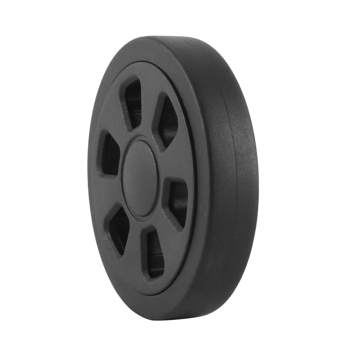 60mm x 12mm Luggage Wheels Replacement Wear Resistant Environmental Protection PU Suitcase Replacement Wheels BlaCk Pair