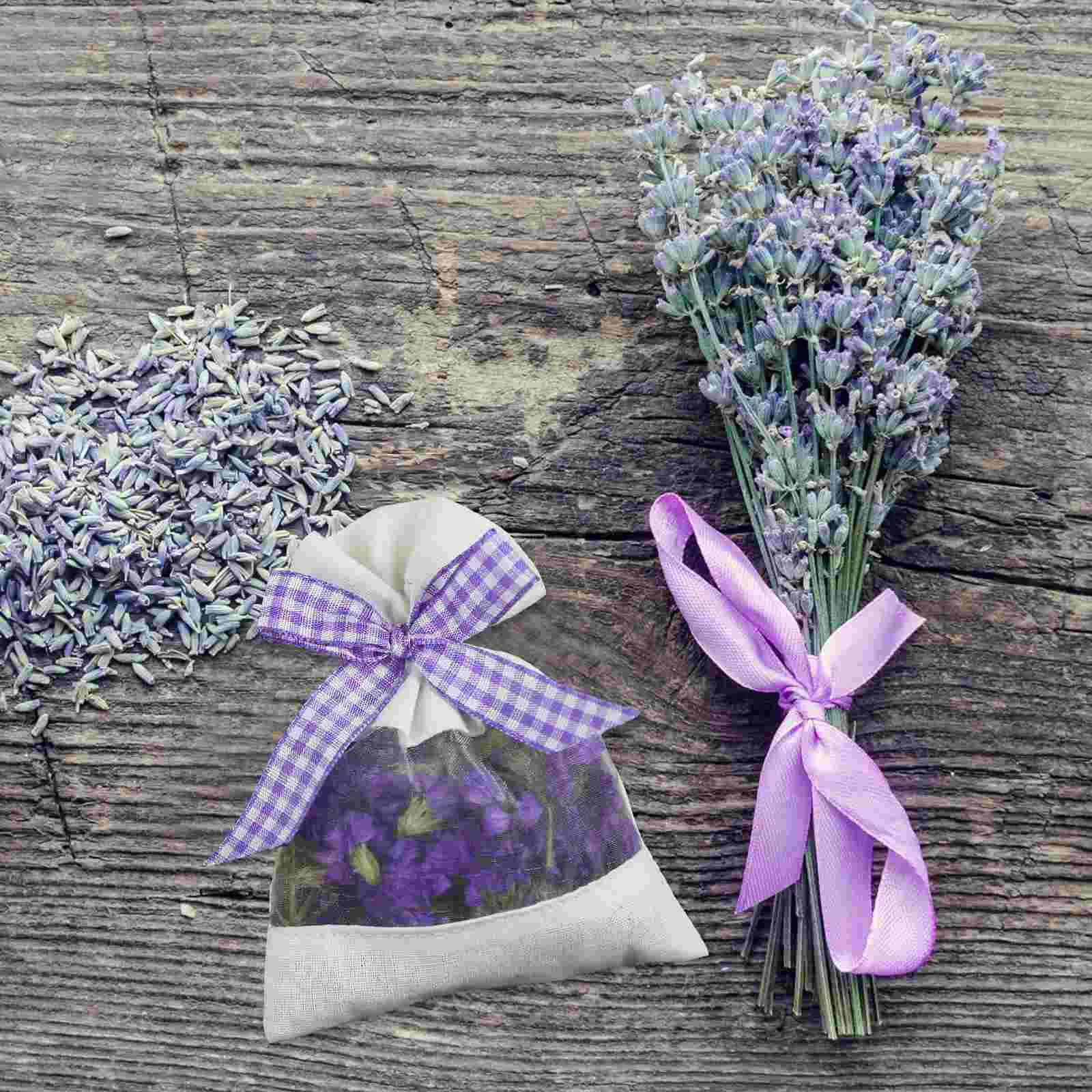 10pcs Simple Lavender Sachet Empty Sachet Bag Portable Scented Lavender Pouch