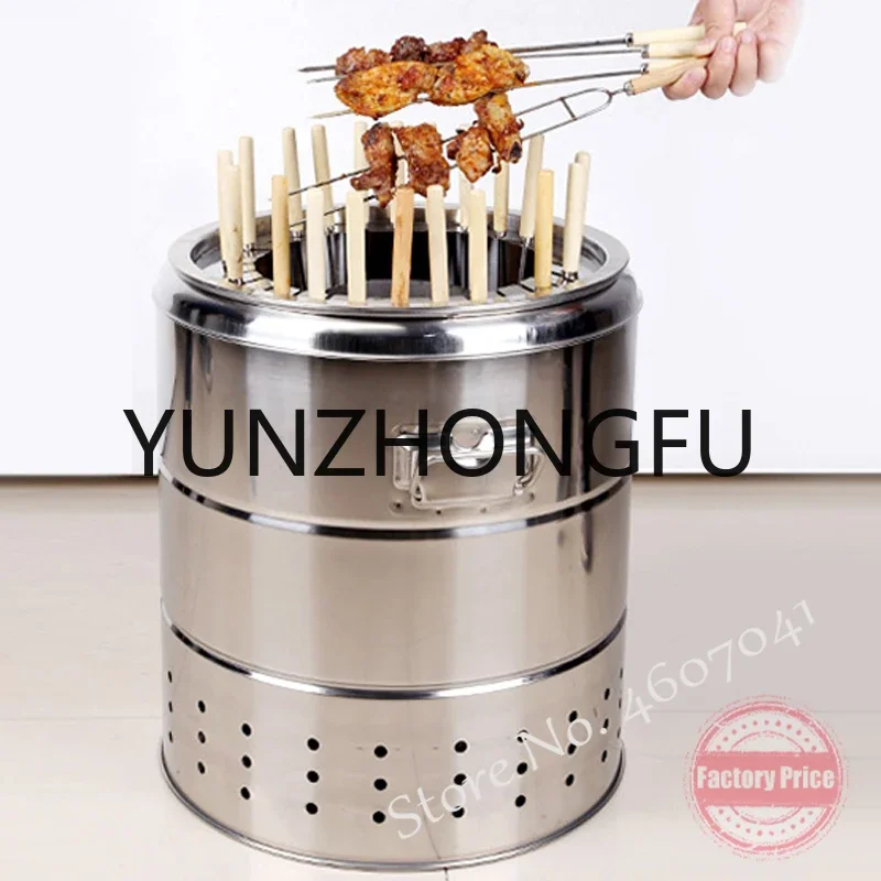 

Invention Smokeless Barbecue Home Outdoor Hanging Stove Charcoal Grill Indoor Stainless Steel Oven 20/28 Strings