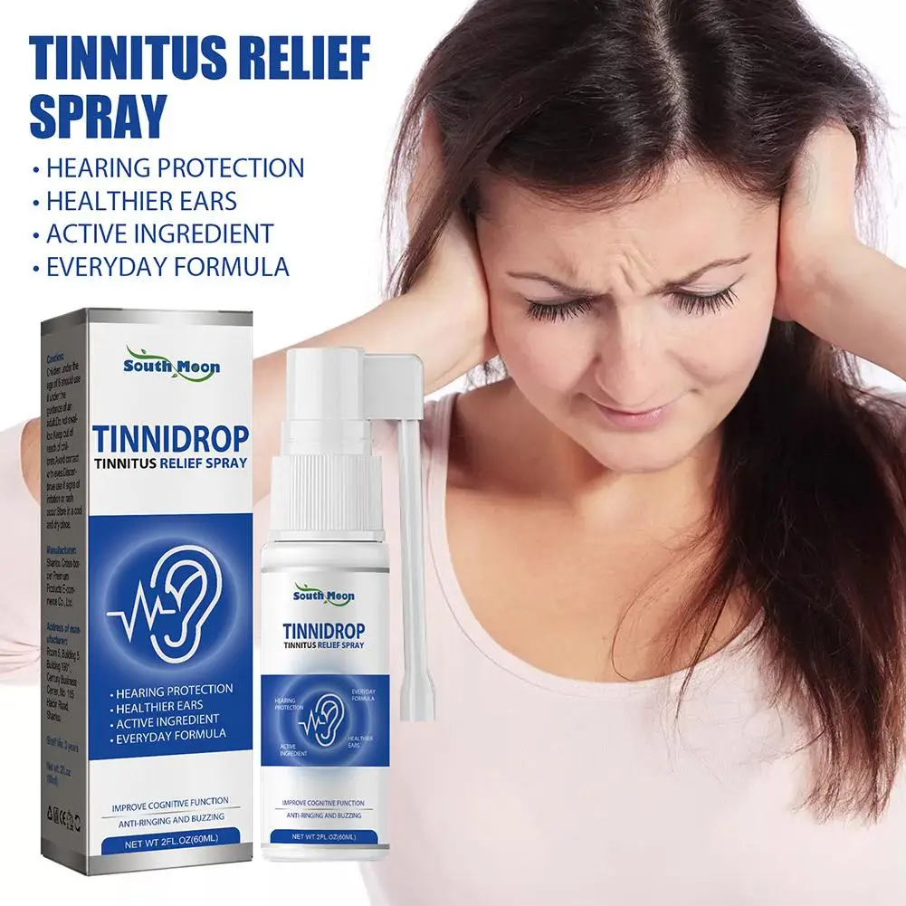 

Tinnitus Relief Spray Ears Pain Relief Liquid Protect Anti Acute Loss Deafness Hearing Earwax Cure Cleansing Otitis Itching J2A8