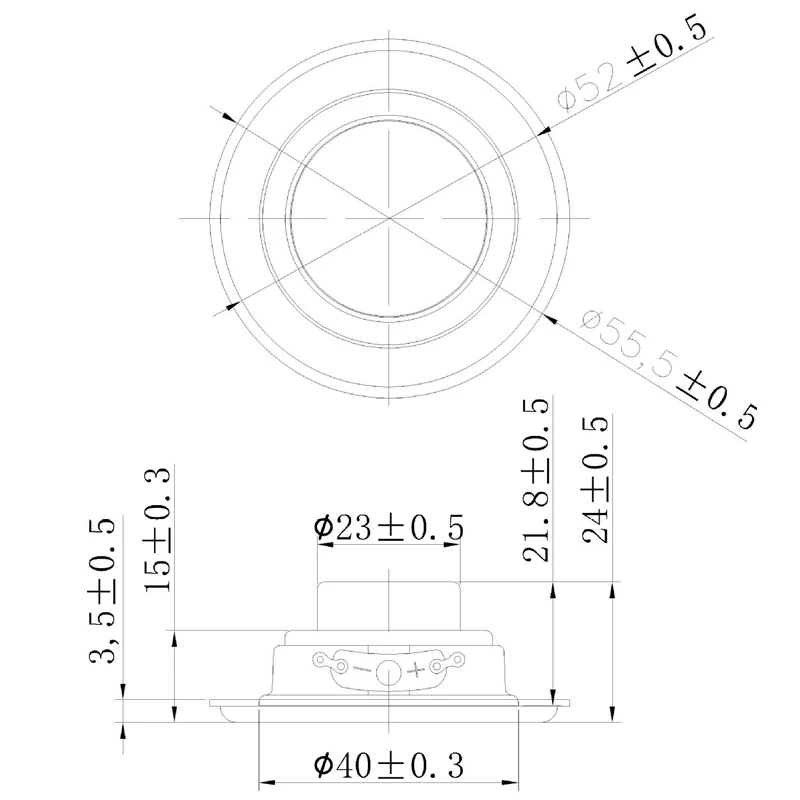 Tenghong 2pcs 4 Ohm 5W 40MM Audio Full Range Speaker Unit Bordering PU Edge Bluetooth Loudspeaker For Home Theater DIY