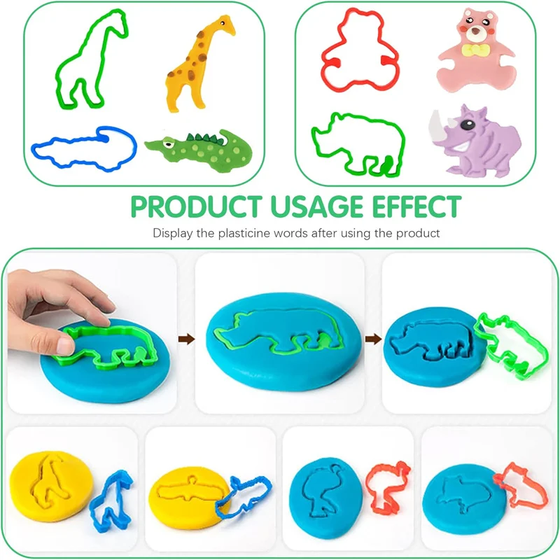 Dough Tools Playdough Mold Set for Kids Various Shape Needle Tube Letter Number Plasticine Accessory Children Craft Puzzle Toys