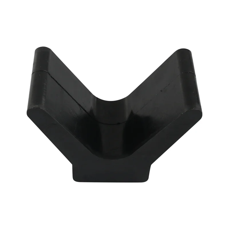 V-Style Boat Trailer Bow Stop Block Trailer Rubber Bow Stop Non Marking Mounting Hole 2 Inch Width 4 Inch V-Span