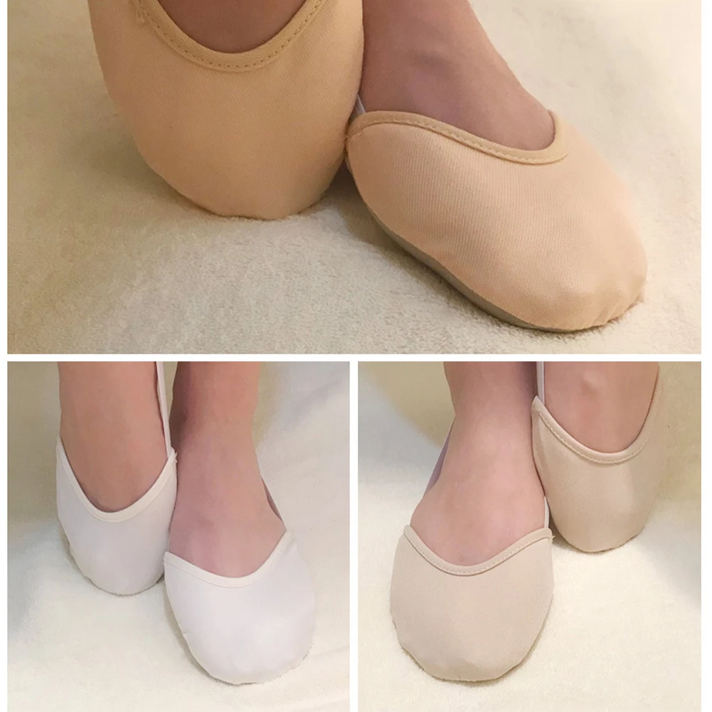 Rhythmic Gymnastics Toe Shoes Soft Half Socks Knitted Roupa Ginastica Professional Competition Sole Protect Elastic three Colors 3