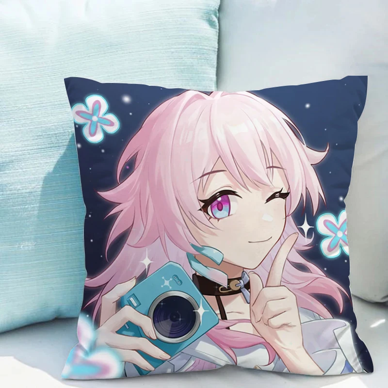 

Decorative Pillowcase Cushions Honkai Star Rail 45x45 Decor 40x40 Double-sided Printing Cushion Cover 50x50 Couch Pillows Covers