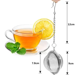 Stainless Steel Mesh Tea Infuser Ball Strainer for Loose Tea and Herbal Spices (L)