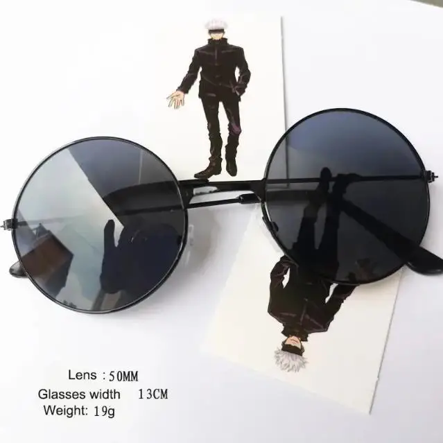 Jujutsu Kaisen Cosplay Sonnenbrille Cartoon Gojo Satoru glasses Brillen Prop kleine rechteckige Brillen Zubehör Anime – Detail 1