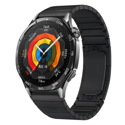 Elegant Stainless Steel Metal Strap Bracelet - 22mm Business Wristband for Huawei GT4 46mm (Black)