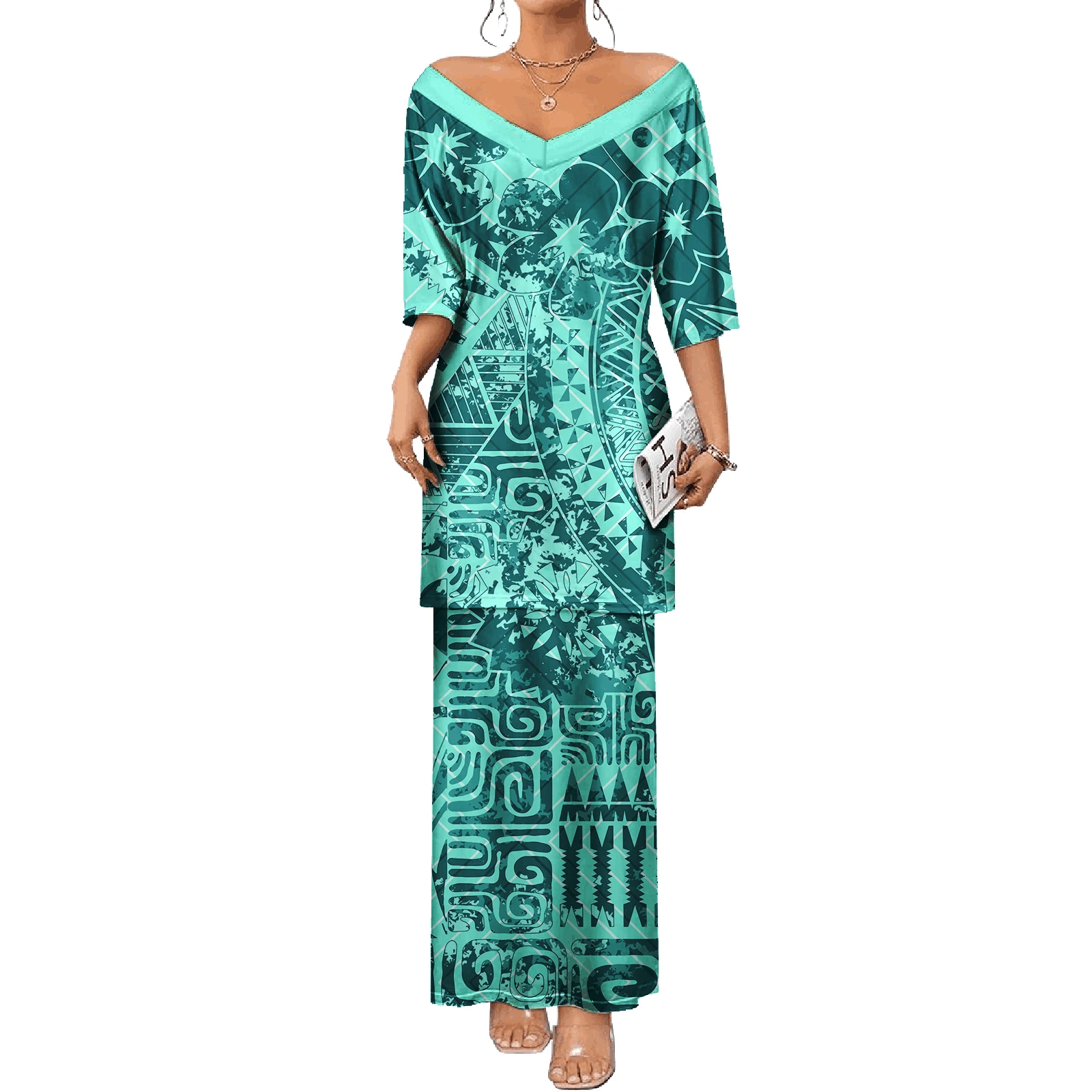 knee length dresses for ladies Ladies Cotton Bula Dress  The Fijian