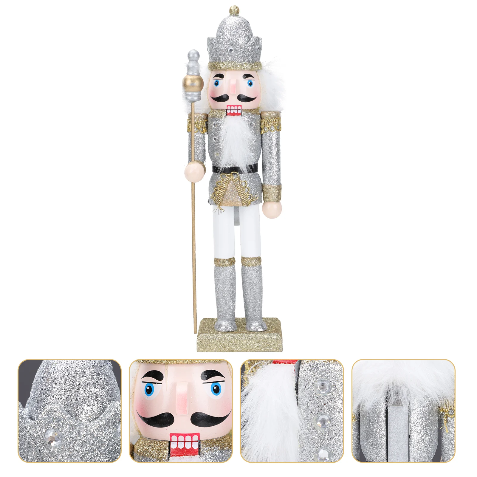 

Nutcracker Doll Soldier Toy Christmas Holidaydecoration Nutcracker Puppets Children'S Christmas Gift Holiday Adornment Craft