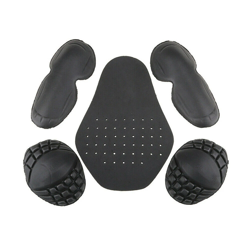 5PCS Motorrad Fahrrad Reiten Jacke Reiten Kleidung EVA Wärme-gepresst Schulter Pads Zurück Ellenbogen Schulter Rüstung Einsatz Schutz – Detail 5