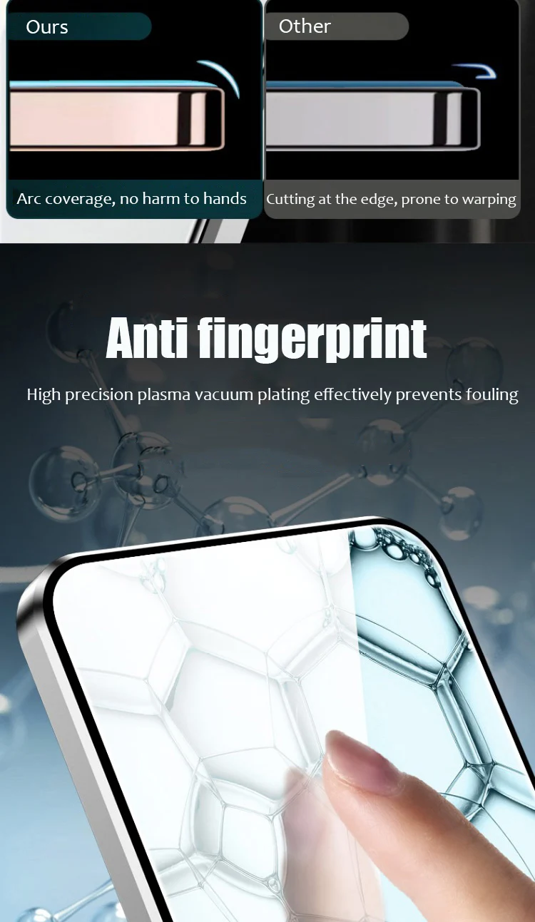 4PCS Volle Abdeckung Gehärtetem Glas Für XiaomiPoco X6 X5 X4 Pro X3 NFC GT Screen Protector Für poco X7 Pro M4 M5 M5S M6 Pro 5G Glas – Detail 3