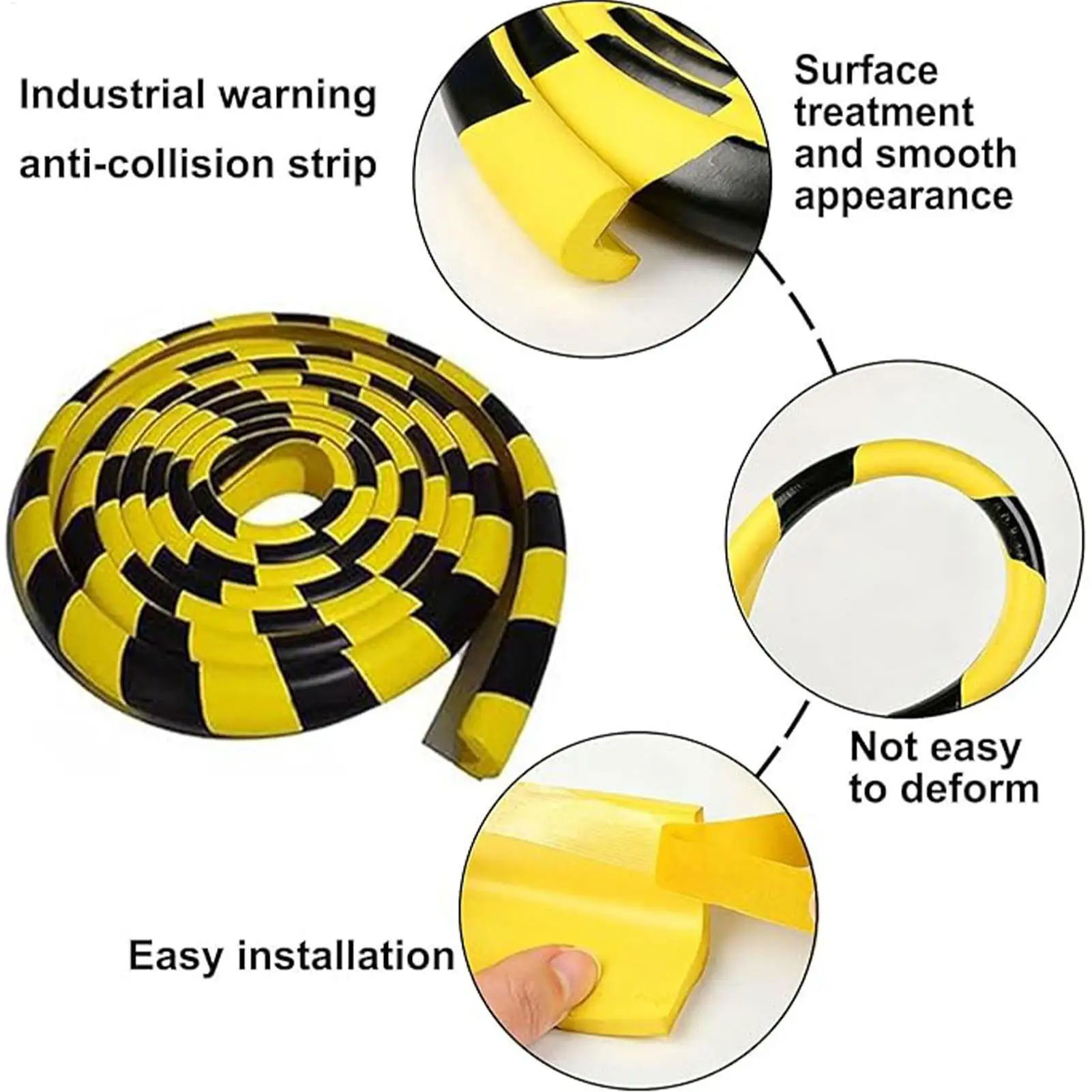 Corner Wall Protector Rubber Strong Adhesive Tool Bumpers Wall Edge Protector for Home Table Fireplace Cabinet Door Bed Desk